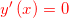 y'\left( x \right)=0