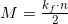 M = \frac{{k_f \cdot n}}{2}