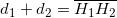 d_1+d_2=\overline{H_1H_2}